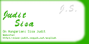 judit sisa business card